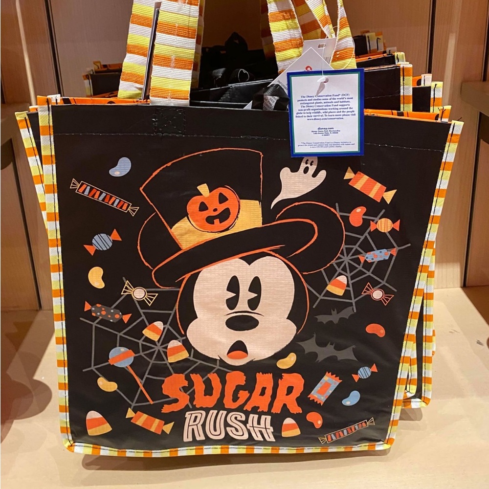 Disney Halloween Mickey Mouse Tote Bag - Black and Orange
